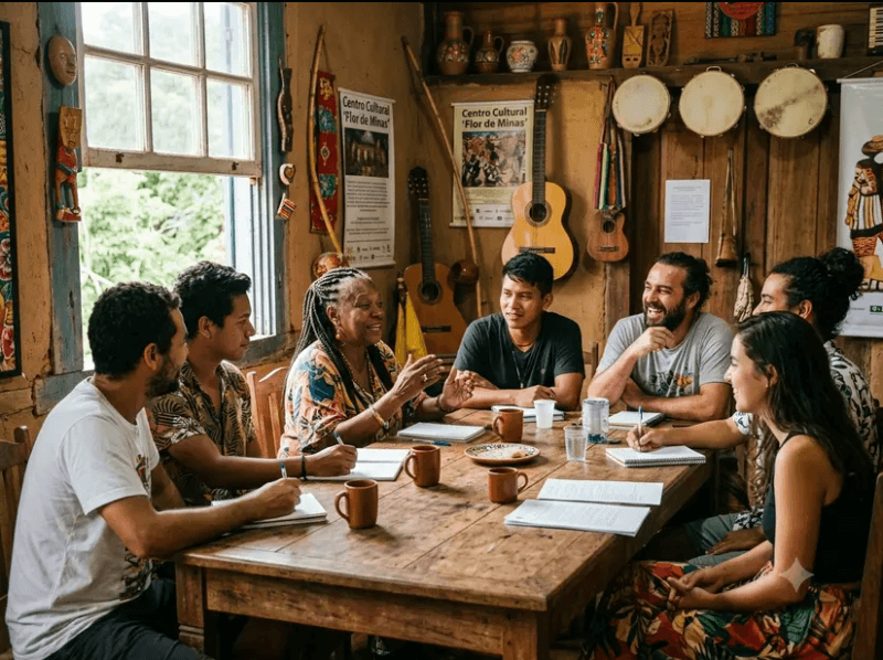 Fazedores de cultura reunidos em Minas Gerais