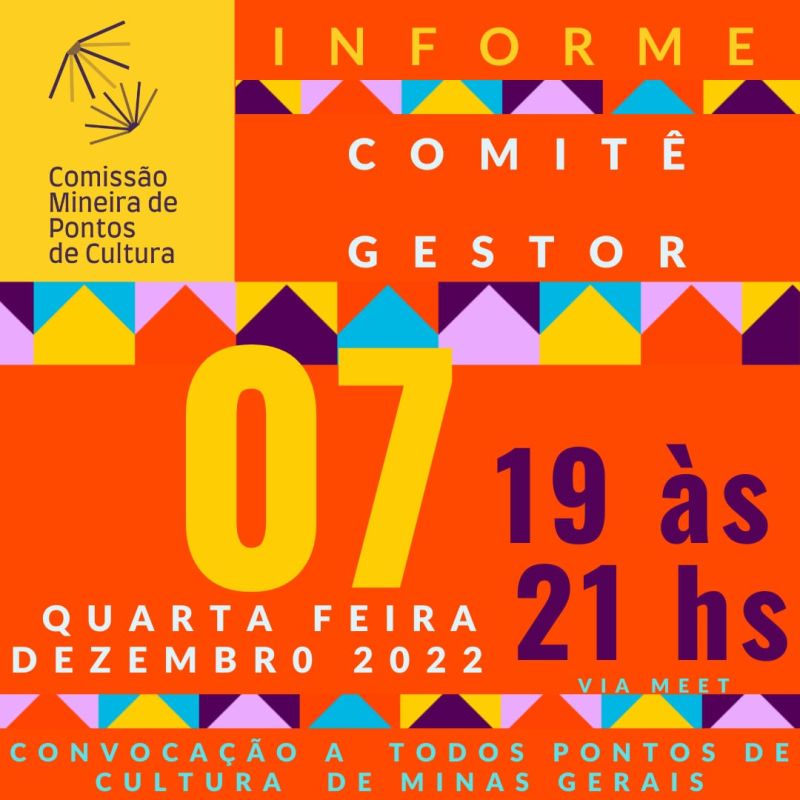 INFORME COMITE GESTOR CULTURA VIVA MG