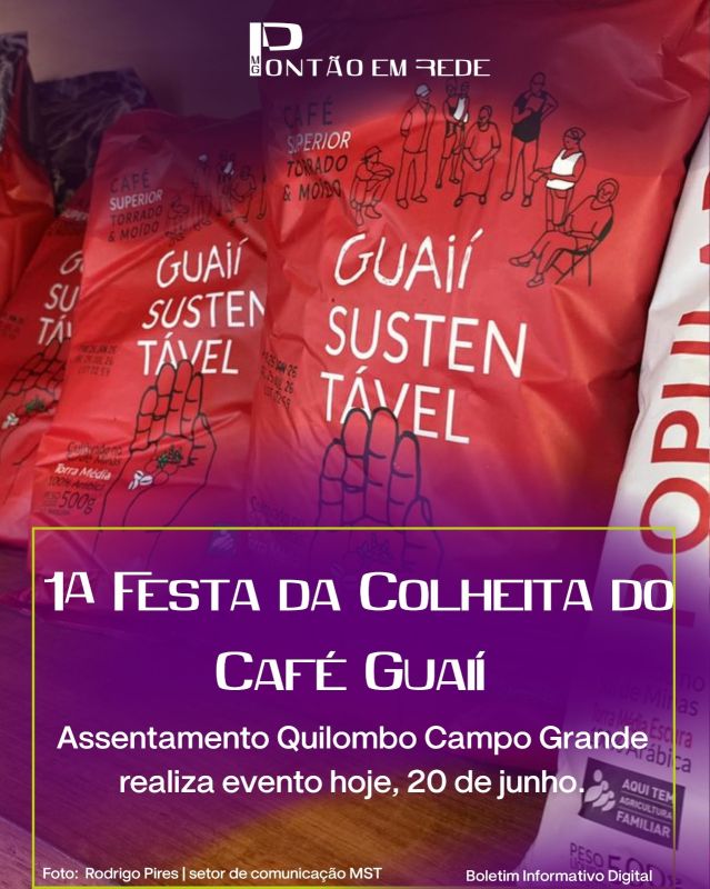 Assentamento Quilombo Campo Grande realiza I Festa da Colheita do Café Guaií em Campo do Meio