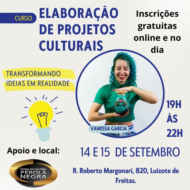 Curso de Elaboração de Projetos Culturais