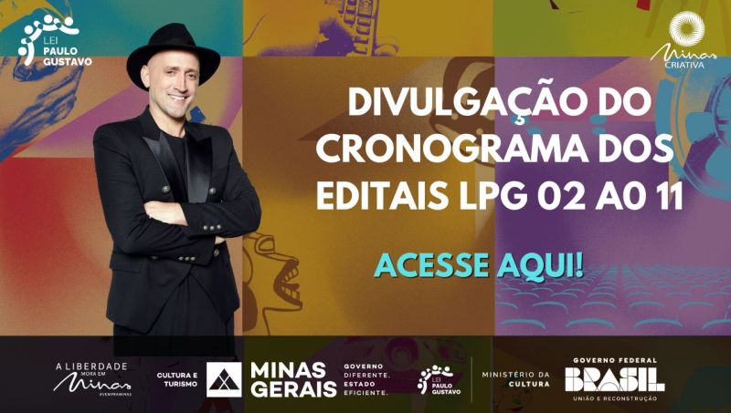 Secult anuncia cronograma e próximas etapas da Lei Paulo Gustavo em Minas Gerais